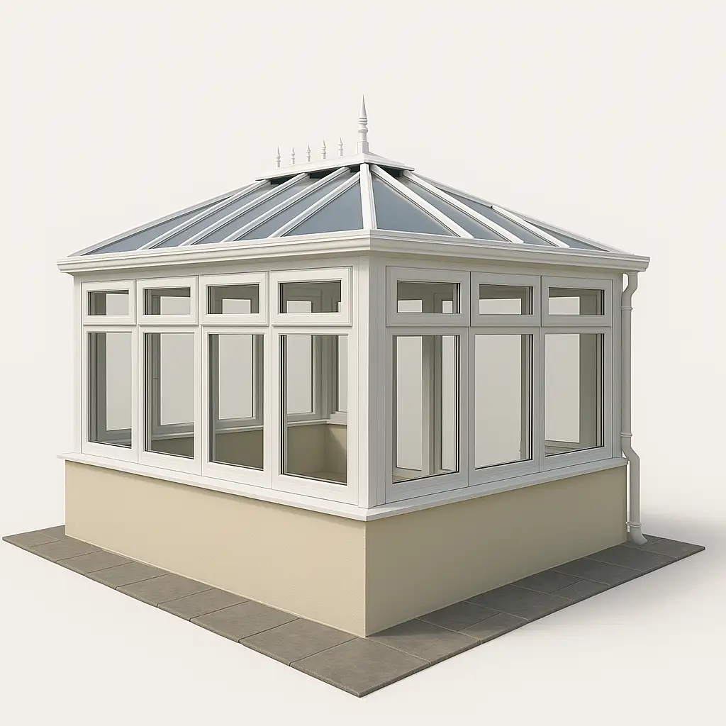Edwardian Conservatory (White Flat Base)