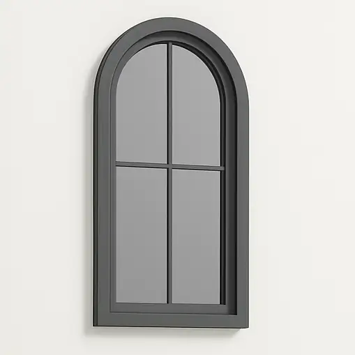 Tall Gothic Arch Window (Dark Grey)